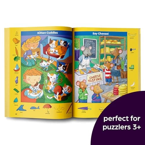 Pet Sticker Puzzles: Over 280 Stickers to Find Hidden Objects Within Cute Dogs, Cats and Other Pets, Animal Lover Sticker Activity Book for Kids 3 and Older