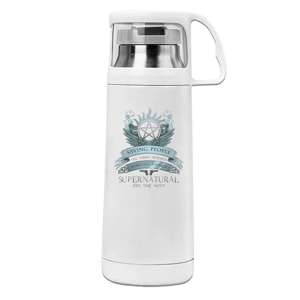 MeiXue Supernatural Family Business Saving People Hunting Things Vacuum Cup Water Bottle White