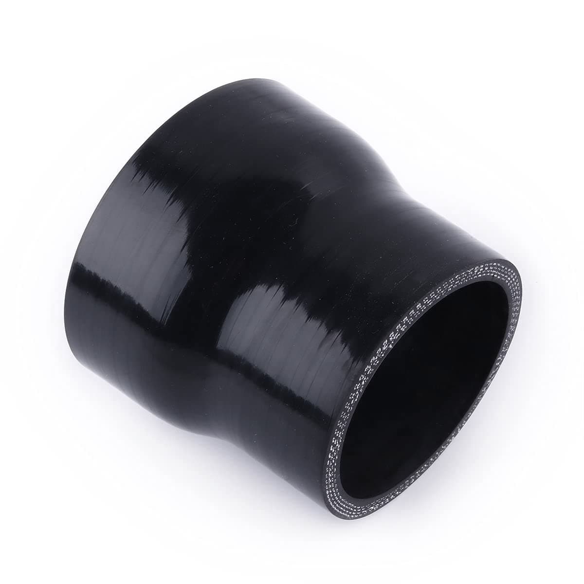 2.5” to 3“ Reducer silionce Coupler Reinforced Hose,4-Ply Turbo/Intercooler/Intake Piping Industrial Hydraulic (63-76mm）