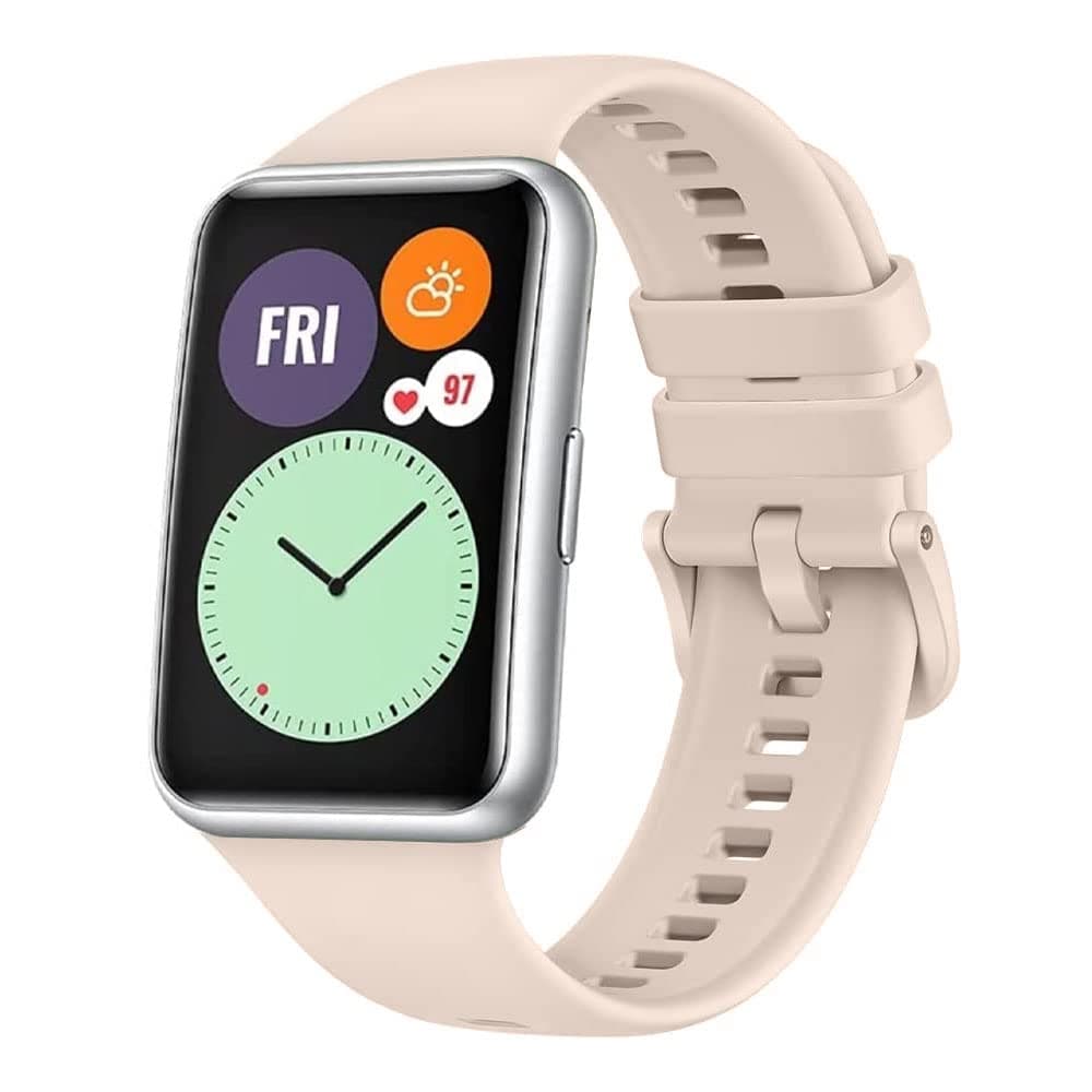 MARGOUN Compatible with Huawei Watch Fit 2 Strap, Adjustable Silicone Sport Watch Band Replacement Wristband for Men Women