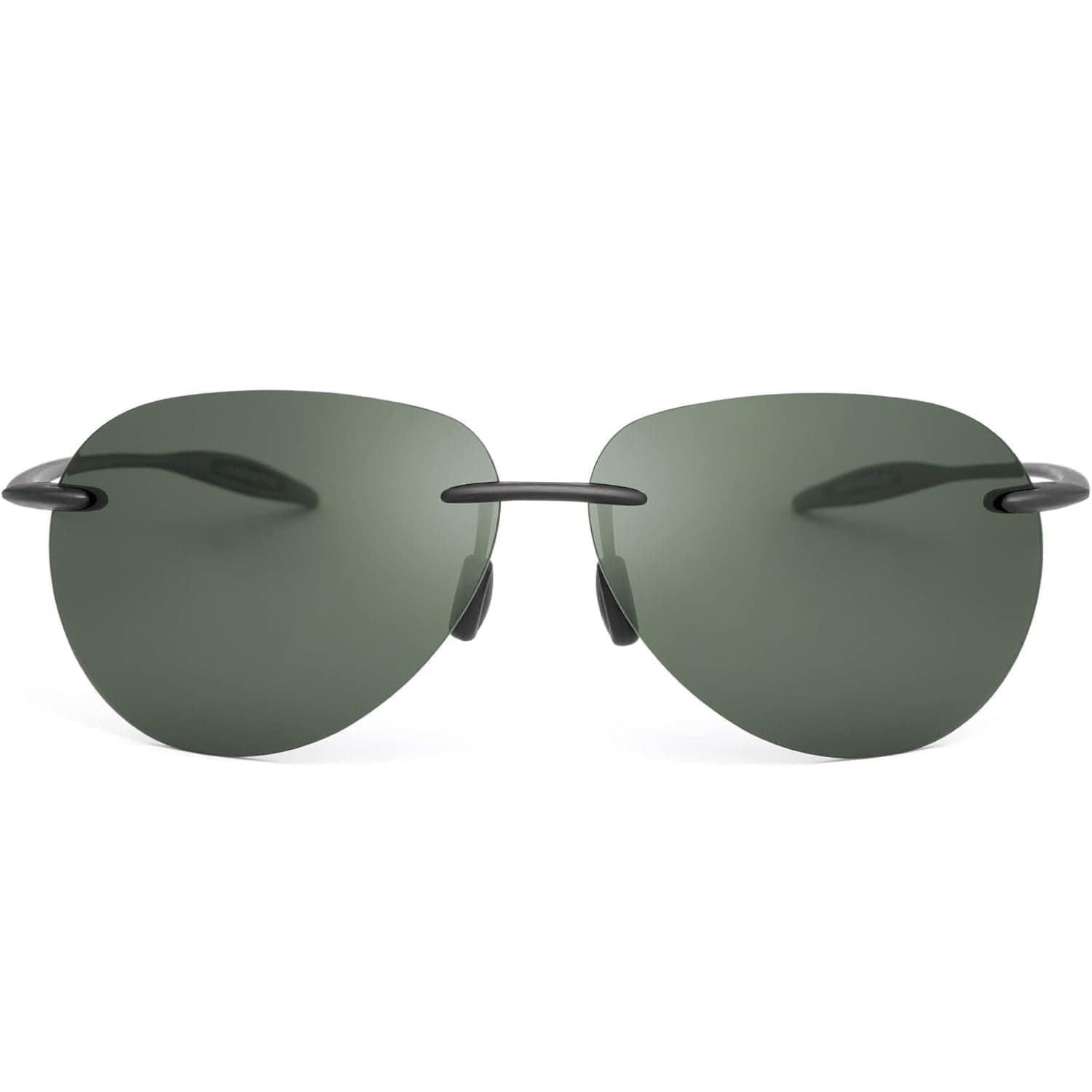 AputuePolarized Sunglasses, Foldable Stylish Classic Aviator Sunglasses, Frameless UV400 Protection Aviator Sunglasses for Men, Vintage Women's Sunglasses for Driving or Outdoor Activities