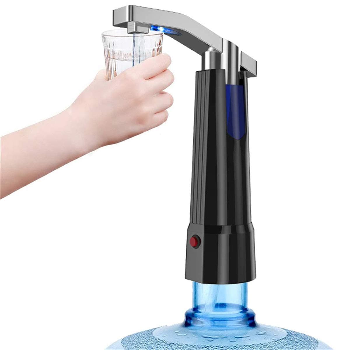 Water Pump Dispenser BMK Electric Gallon Drinking Bottle Water Dispensing Pump with On Off Switch and Touch Button 2 Working Modes for Home Kitchen Office