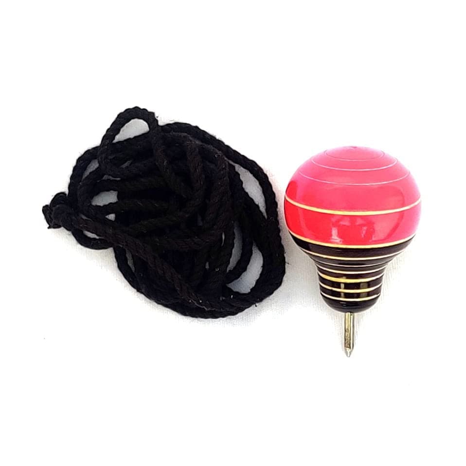 Spinning Top/Bambaram/Buguri/Bongaram/Lattu (100% Eco Friendly, Pack of 1)