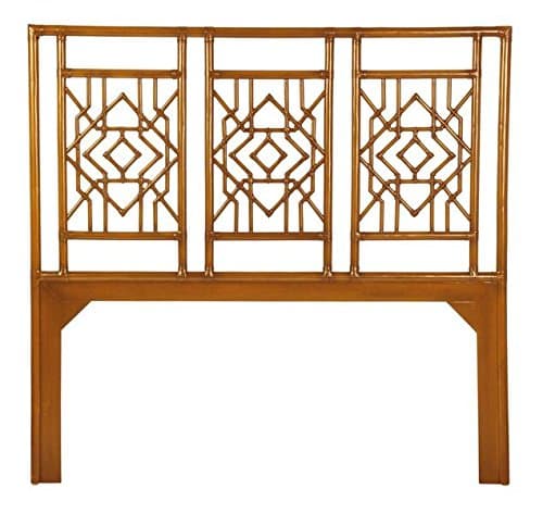 David Francis Furniture Tulum Headboard, Queen, Dark Honey