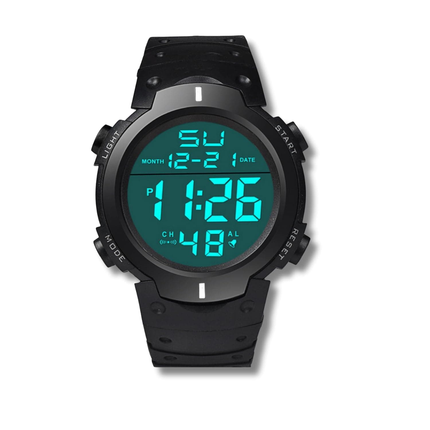 Mens Digital Watches,Waterproof Outdoor Sports Watch Men with Light/Alarm/Calendar Functions/LED Backlight/Chronograph for Kids Student Men Woman Running Outdoors