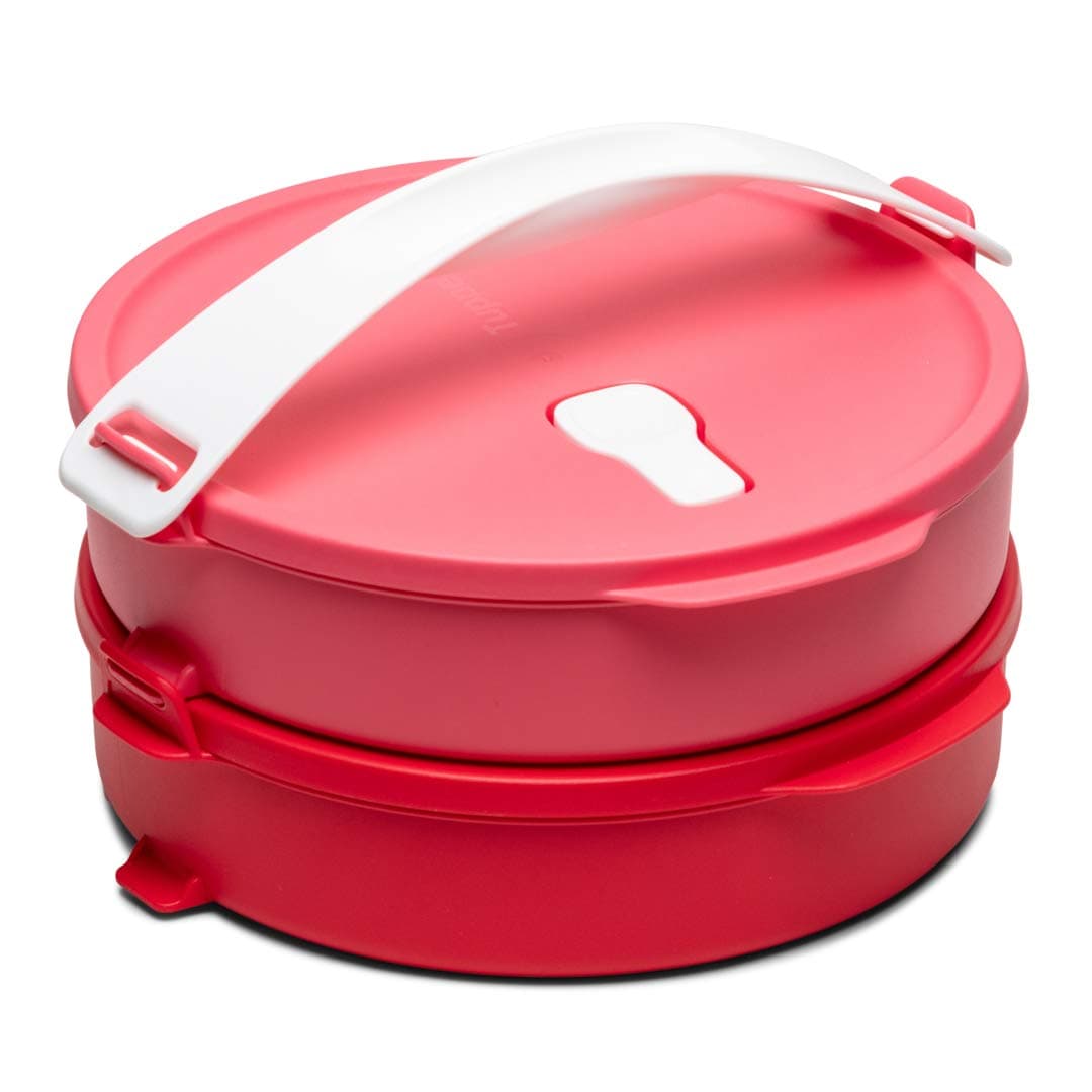 Tupperware Microwaveable Click Go Round 2pc