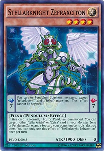 yu-gi-oh Stellarknight Zefraxciton - PEVO-EN045 - Super Rare - 1st Edition - Pendulum Evolution (1st Edition)