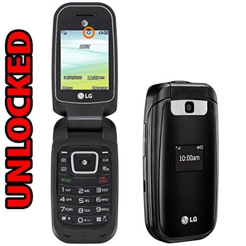 LG B470 Flip Phone AT&T + GSM Unlocked 3G - Black (Renewed)