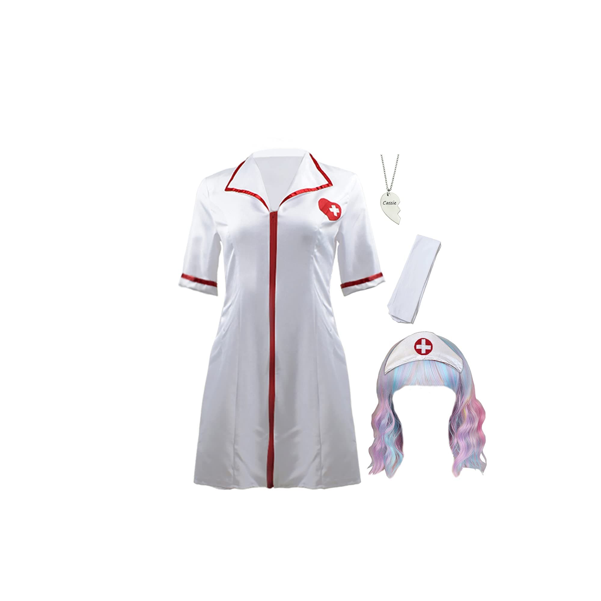 Promising Young Woman Nurse Costume, Anime Cosplay Outfit Nurse Costume Hat Nurse Cosplay Adult Women