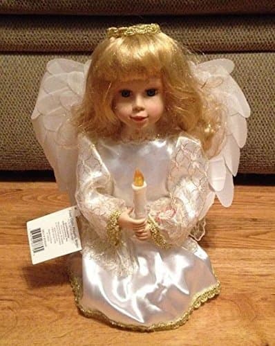 Praying Angel Fiber Optic Musical Doll with Illuminated Moving Wings Plays Silent Night