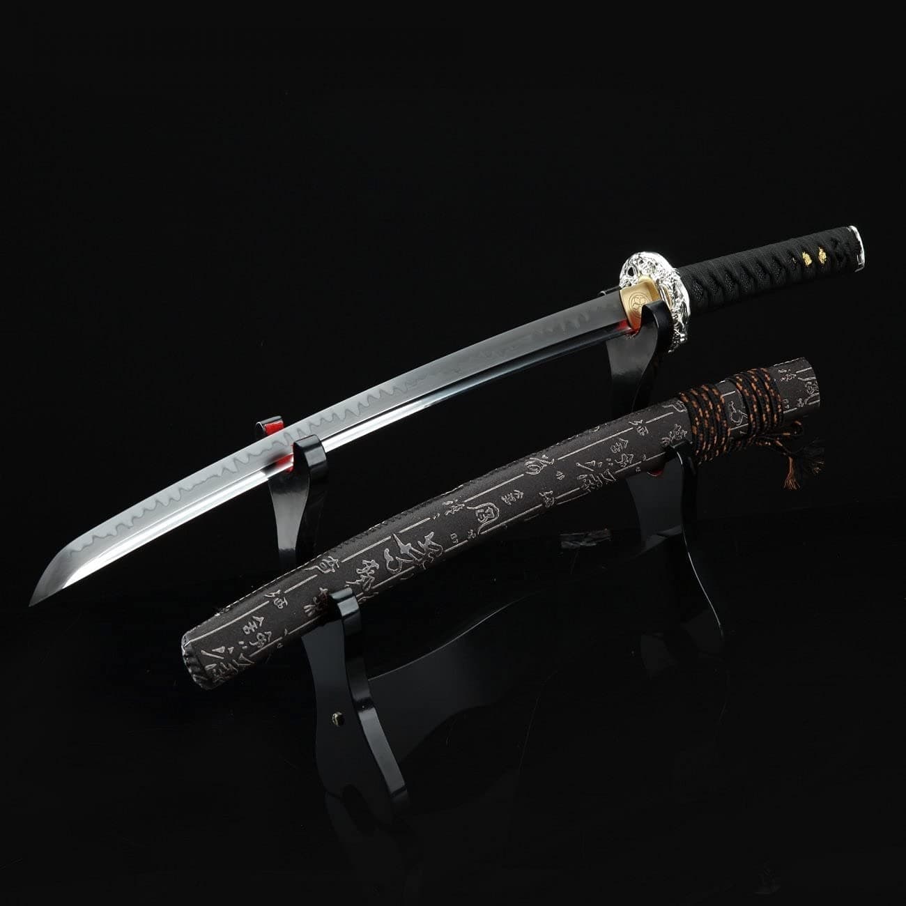 TRUEKATANA Handmade T10 Carbon Steel Full Tang Real Japanese Wakizashi Samurai Sword