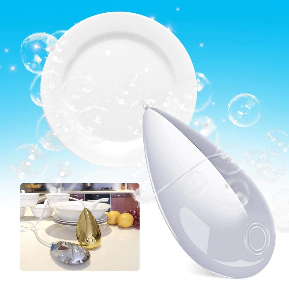 Womdee Portable Mini Dishwasher, USB Smart Vibration Multi-Function Cleaner, Bubble Dishwasher for Fruit and Vegetable Bowl Chopsticks Cutlery