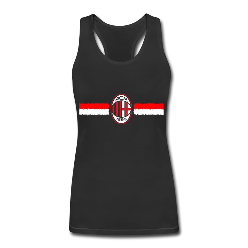 SNF Logo A.C. Milan Tank Top for Women Black M