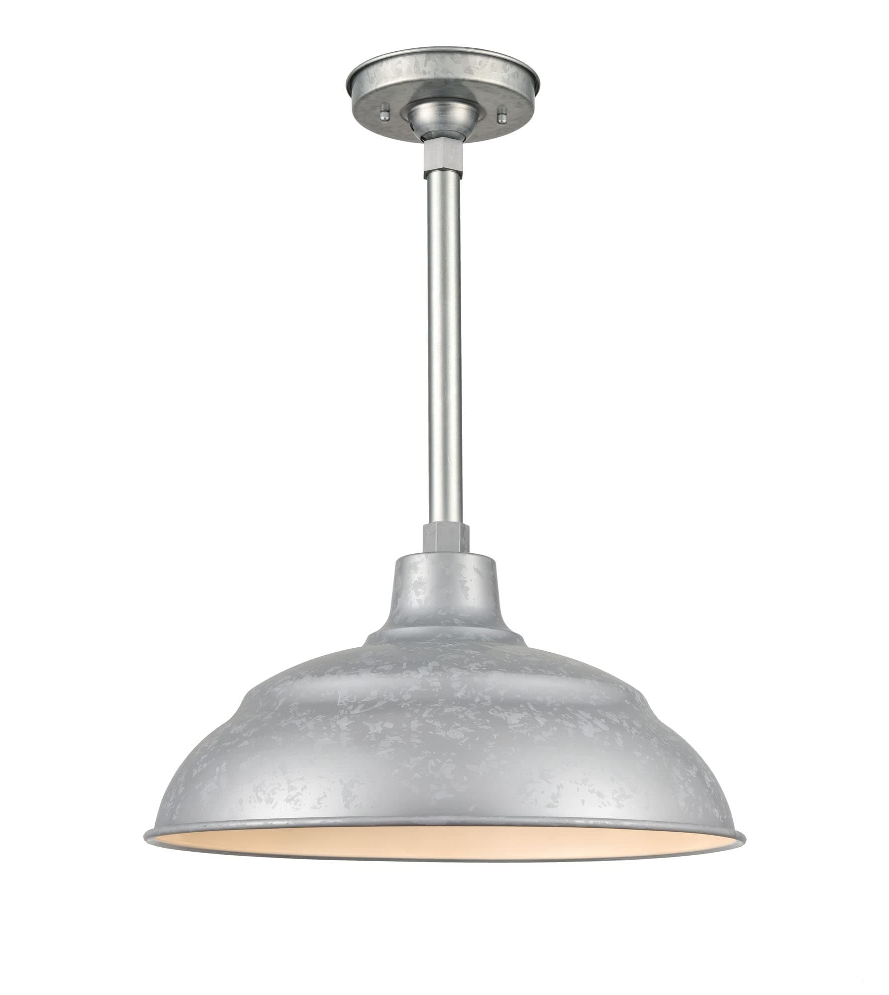 Millennium Lighting R Series 1 Light LED Warehouse Shade in Painted Galvanized
