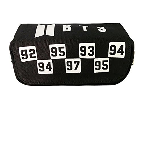 Kpop BTS Bangtan Boys Clutch Bag handbag Pencil Case Boy and Girl (B)