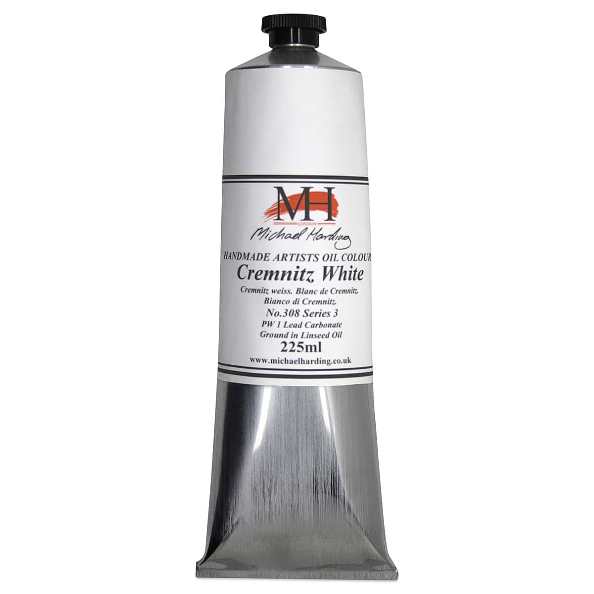 Michael Harding Artist Oil Colors - Cremnitz White (Linseed Oil) 225ml Tube