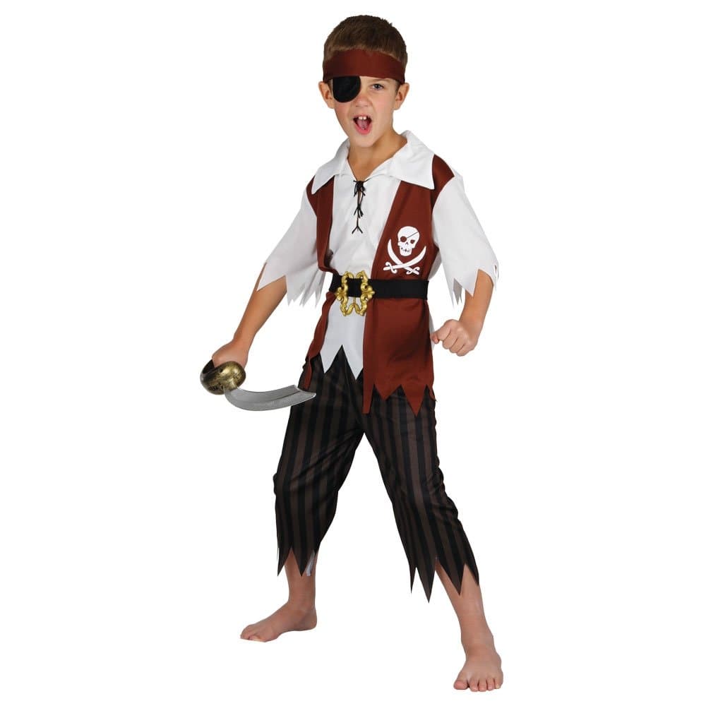 Wicked Costumes Kids Boys Cutthroat Pirate Fancy Dress Costume