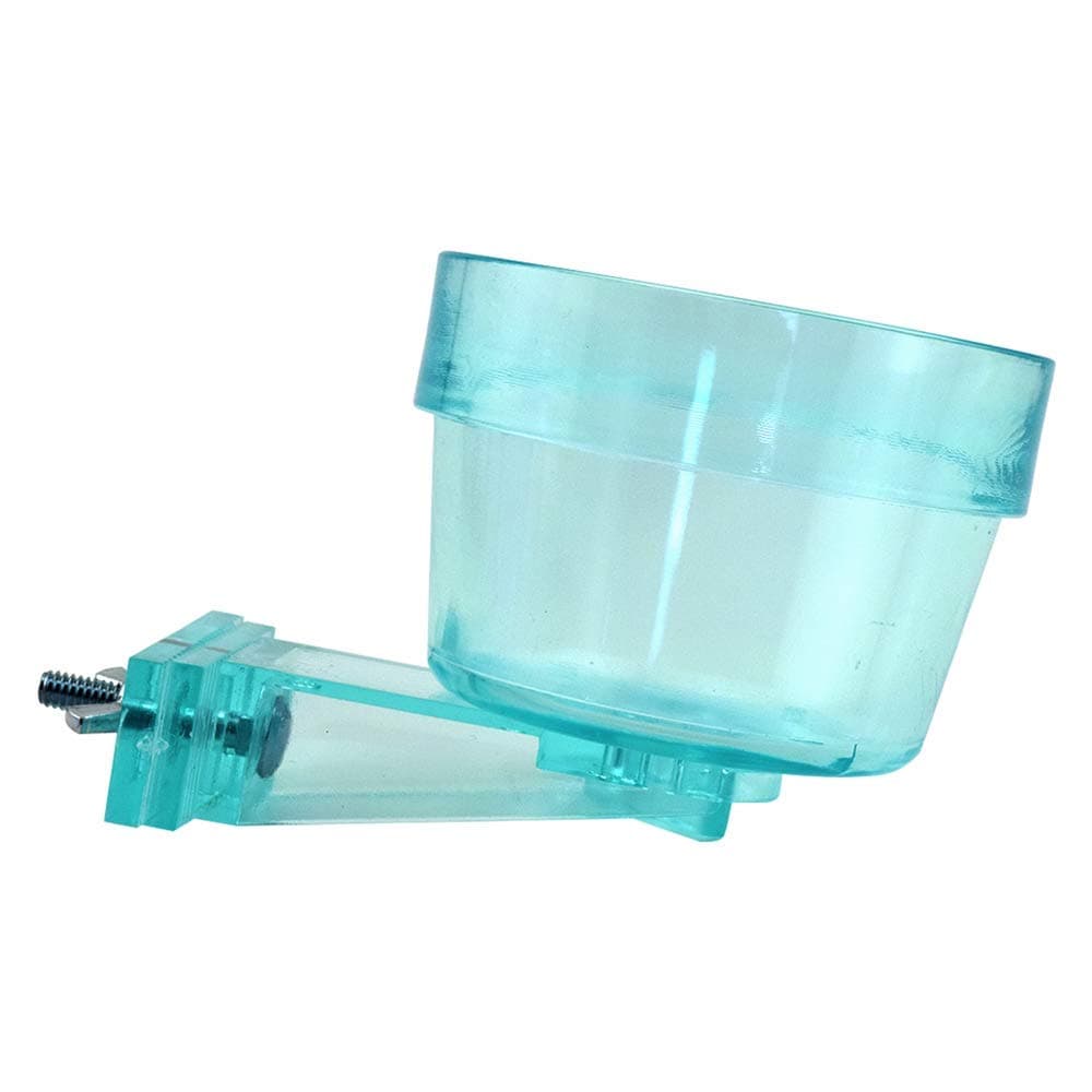 Lixit Quick Lock Removable Cage Bowls for Rabbits, Birds, Dogs, Cats, Gunea Pigs and Other Small Animals. (10oz, Aqua)