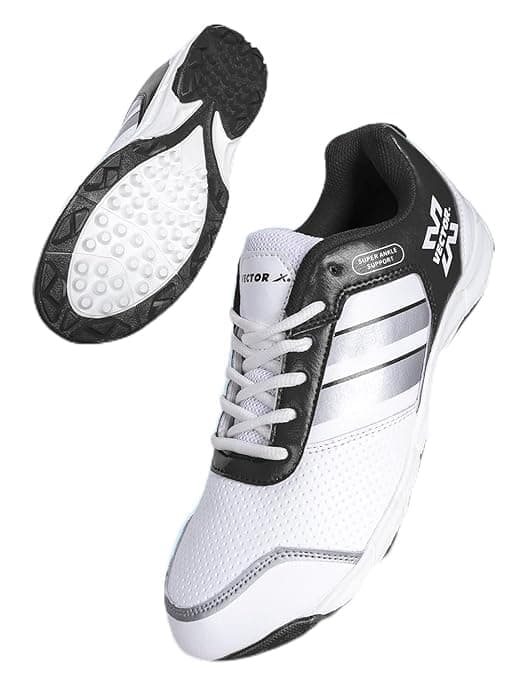 Vector X Blast Cricket Shoes, Men's UK 8 (White/Black)