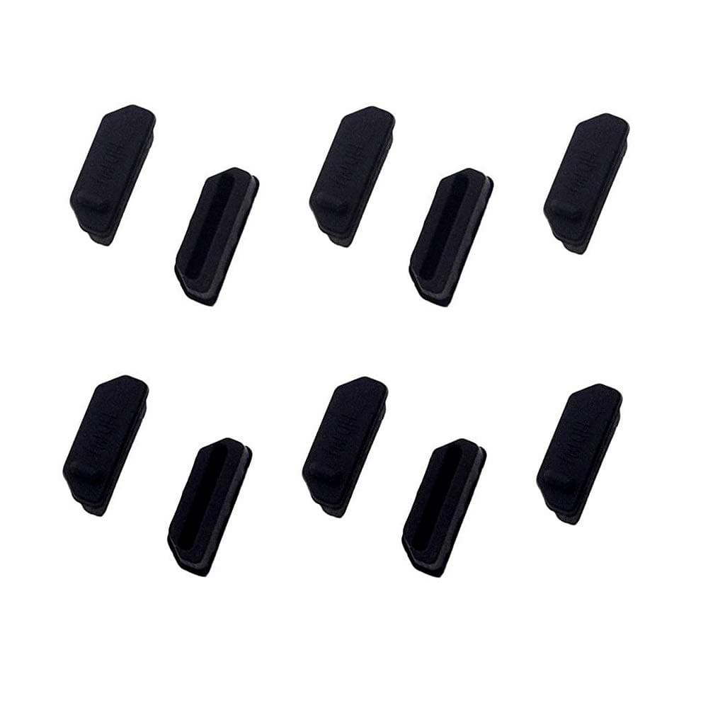 Silicone 10Pcs HDMI Anti-Dust Cover Plugs Protector Stopper Cap for Female Port Black for TV,Computer,Other Devices.