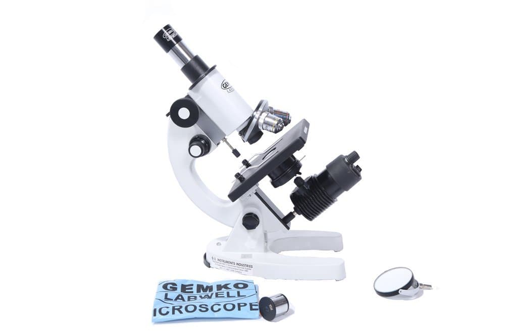 Gemkolabwell Advanced Binocular Compound Microscope – High-Precision Lab Microscope | Coaxial Coarse & Fine Focus | LED Illumination | 1000X Magnification for Students & Professionals