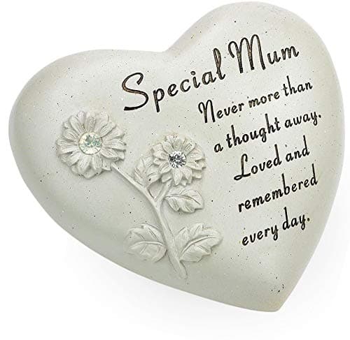 David FischhoffSpecial Mum Diamante Heart Book, Stone, Cream, 16 x 8 x 16 cm