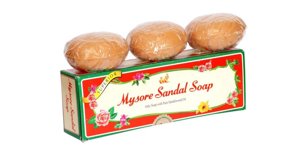 Mysore Sandal Bathing Soap with Sandalwood Oil (150g, Pack of 3)