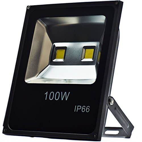 100W Ultra Bright Outdoor LED Flood Lights, 250W HPS Bulb Equivalent, Waterproof IP65, 10150lm, Daylight White, 6000K, Security Lights, Floodlight, 5 Years Warrenty