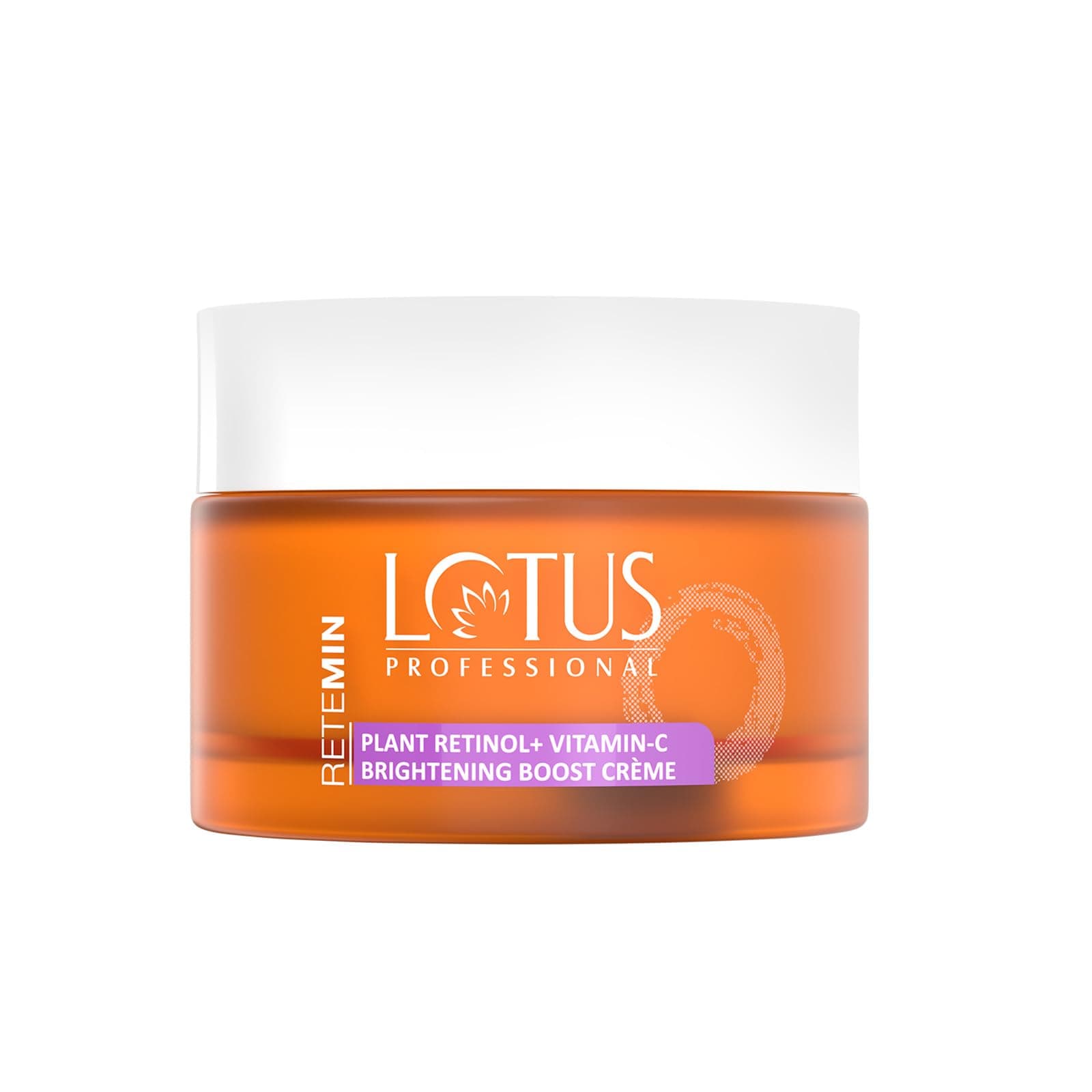 Lotus Herbal Professional Retemin Plant Retinol & Vitamin C Brightening Boost Cream, Whitening & Anti-Ageing, Radiant Skin For Dull & Dry Skin, Paraben Free, 50g