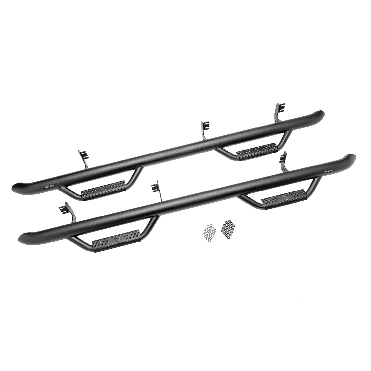 RealTruck Nerf Steps for Toyota 4Runner | Wheel-to-Wheel, Heavy Duty Steel, Textured Black | T1164RL | Fits 2010 - 2024 Toyota 4 Runner Limited/10-13 SR5/TRD Sport/Nightshade 4 Door