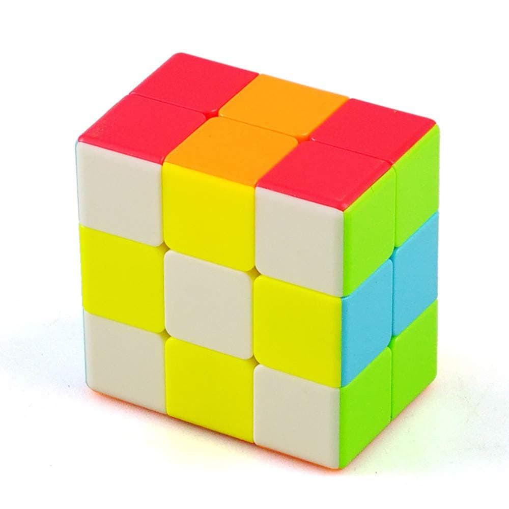 CuberSpeed 3x3x2 stickerless Cuboid Cube Cube Style 332 Magic Cube Tower Shaped 3x3x2 Magic Cube