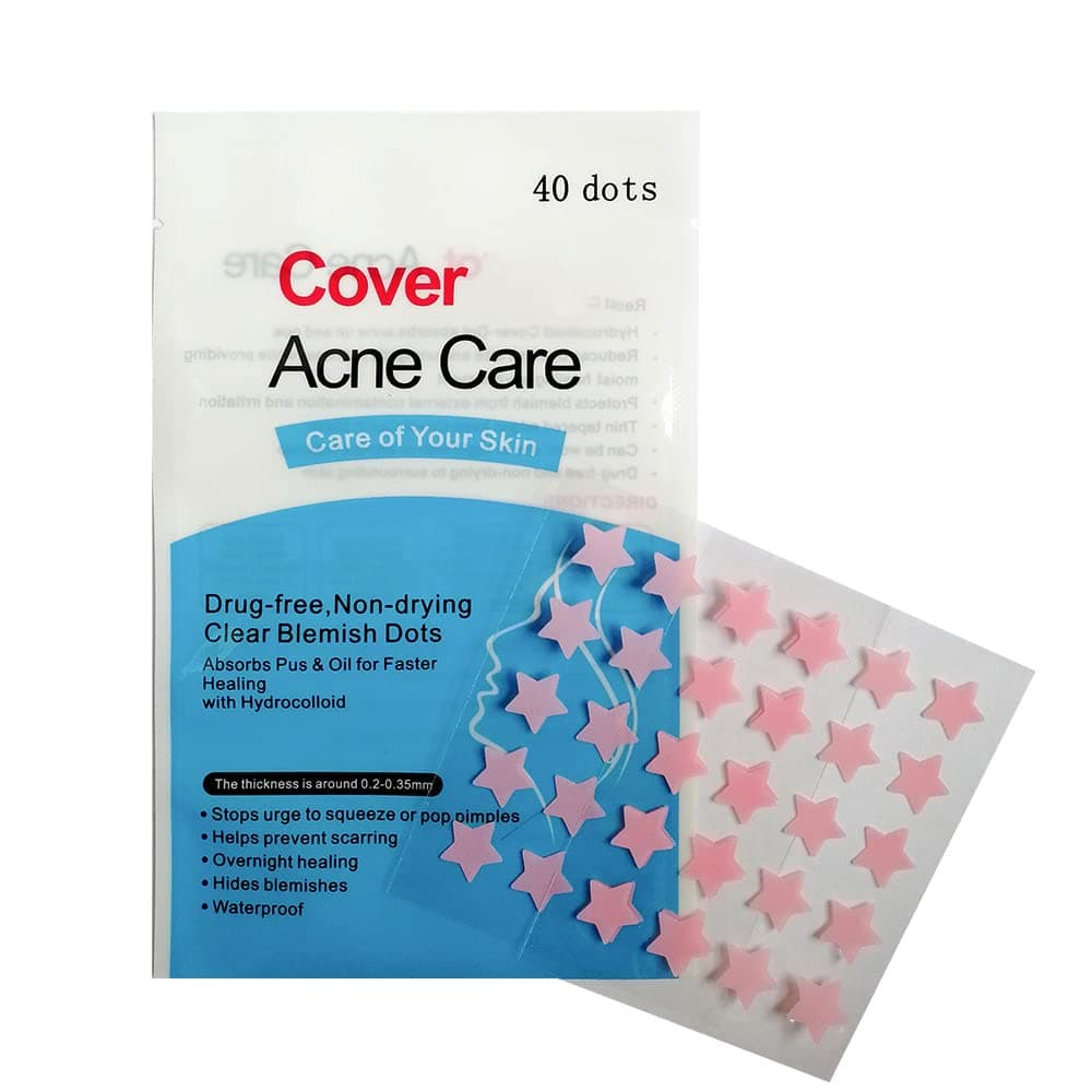 Hydrocolloid Acne Pimple Patch for Face, Zit Patch, Acne Dots, Clear Acne Stickers