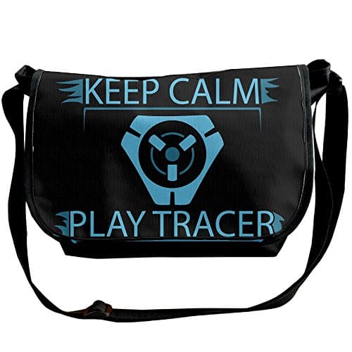 Overwatch Keep Calm And Play Tracer Shoulder Bags Casual Handbag Travel Bag Messenger Cross Body