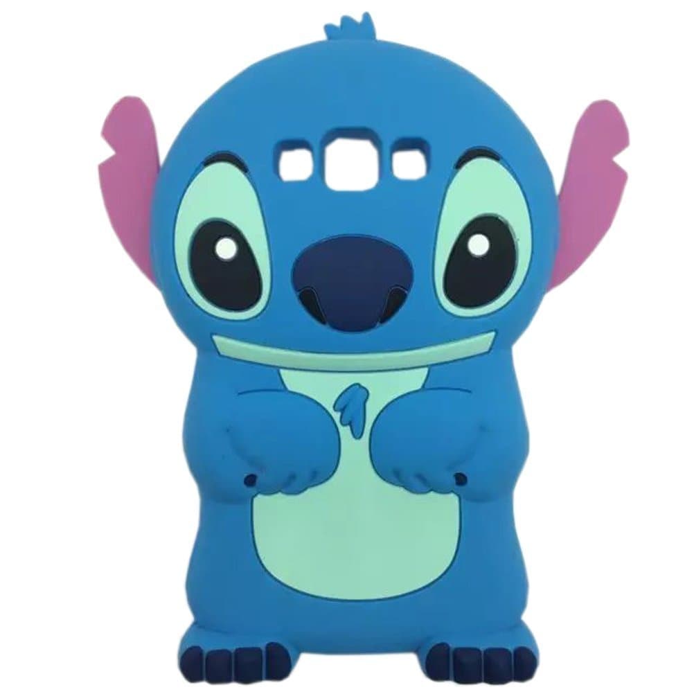 G530 Case,Galaxy Grand Prime Case, KY 3D Cute Cartoon Lilo Stitch Movable Ear Flip Stitch Silicone Soft Back Case Cover for Samsung Galaxy Grand Prime/G530/G530H/G5308 (Blue Stitch)