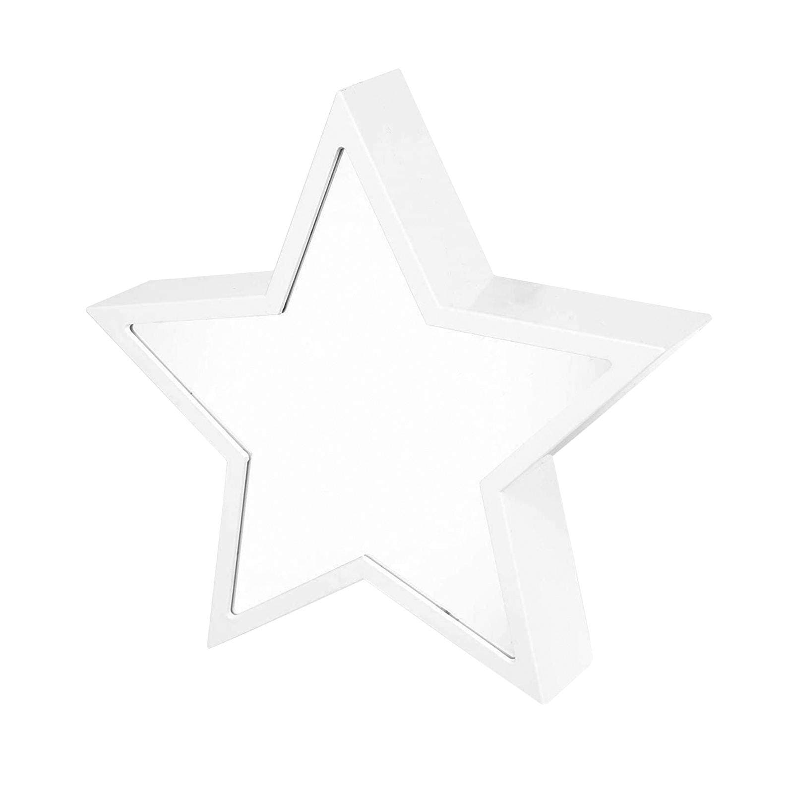 GeKLok Star Shaped Infinity Tunnel Light, Led Night Light 3D Mirror Coloured LED, For Party & Festival Décor