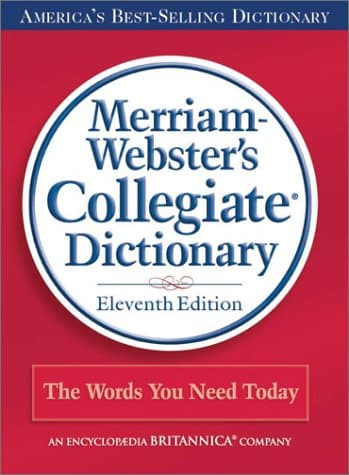 Merriam-Webster's Collegiate Dictionary (Laminated Cover)