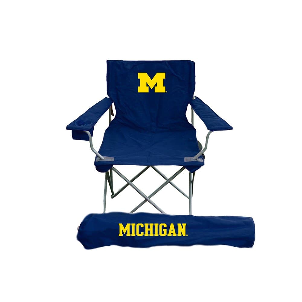 Rivalry Distributing RIV-RV271-1000 Michigan Wolverines NCCA Ultimate Adult Tailgate Chair