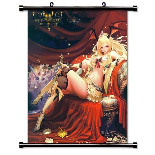 Rage of Bahamut Anime Fabric Wall Scroll Poster (32x39) Inches. [WP] Rage of Bahamut-16(L)