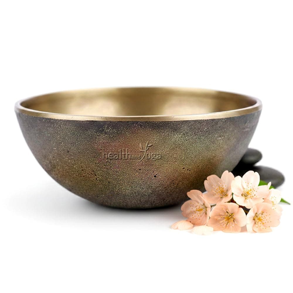 SoulGenie HealthAndYoga FootEase Bronze Kansa Vatki Cup - Ayurvedic Detox Foot Massager - Relaxation and Deep Cleaning - Ancient Indian Technique - Natural (Bowl - Flamed)