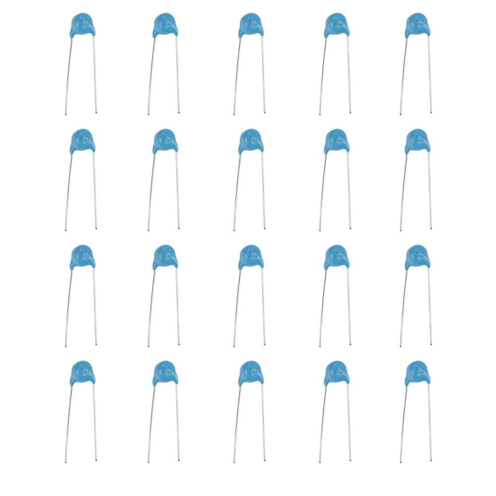 Capacitor Kit, 20Pcs High Voltage Monolithic Ceramic Capacitors 221k 220pF 15KV 15000V Capacitor Kit Stable Capacity High Temperature Humidity Resistance