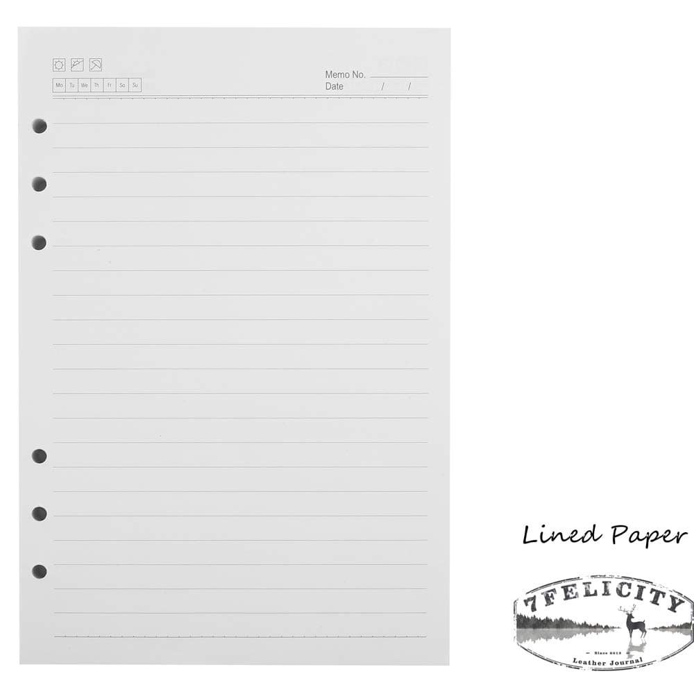 7Felicity Classic Writing Business Notebook Refill for Size 9" x 6.5" (114A) (Refills)