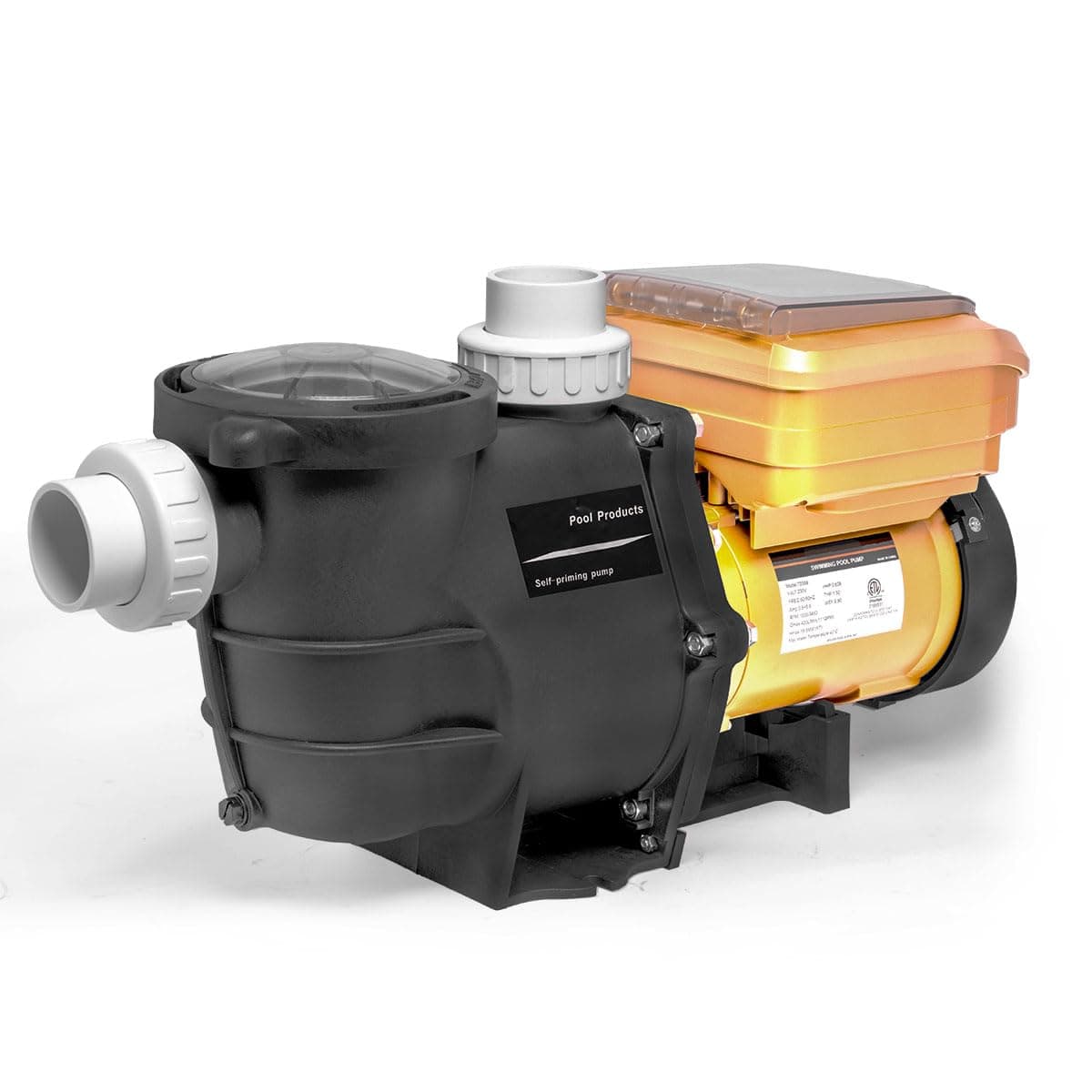 1.5HP High Flow Variable Speed Pool Pump Intelligent Control Panel Swimming Pool Pump Inground With 2" Inch Fitting Adapter Slip-On Set, 230V