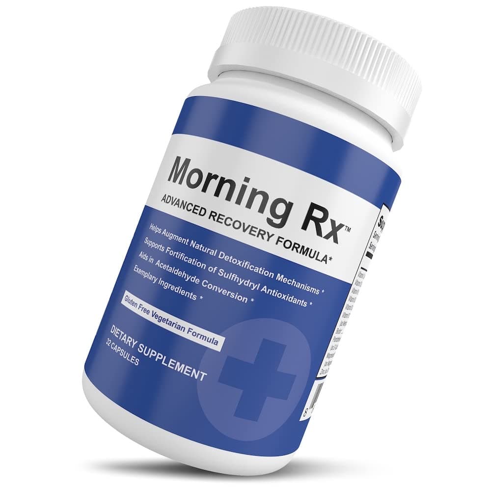 Morning RX Celebration Recovery Pills – Hydration & Good Time Rebound – Electrolytes, Antioxidants, Amino Acids, Willow Bark, Gingerols, and More. Have Fun and Greet The Morning with Relief - 32 Caps