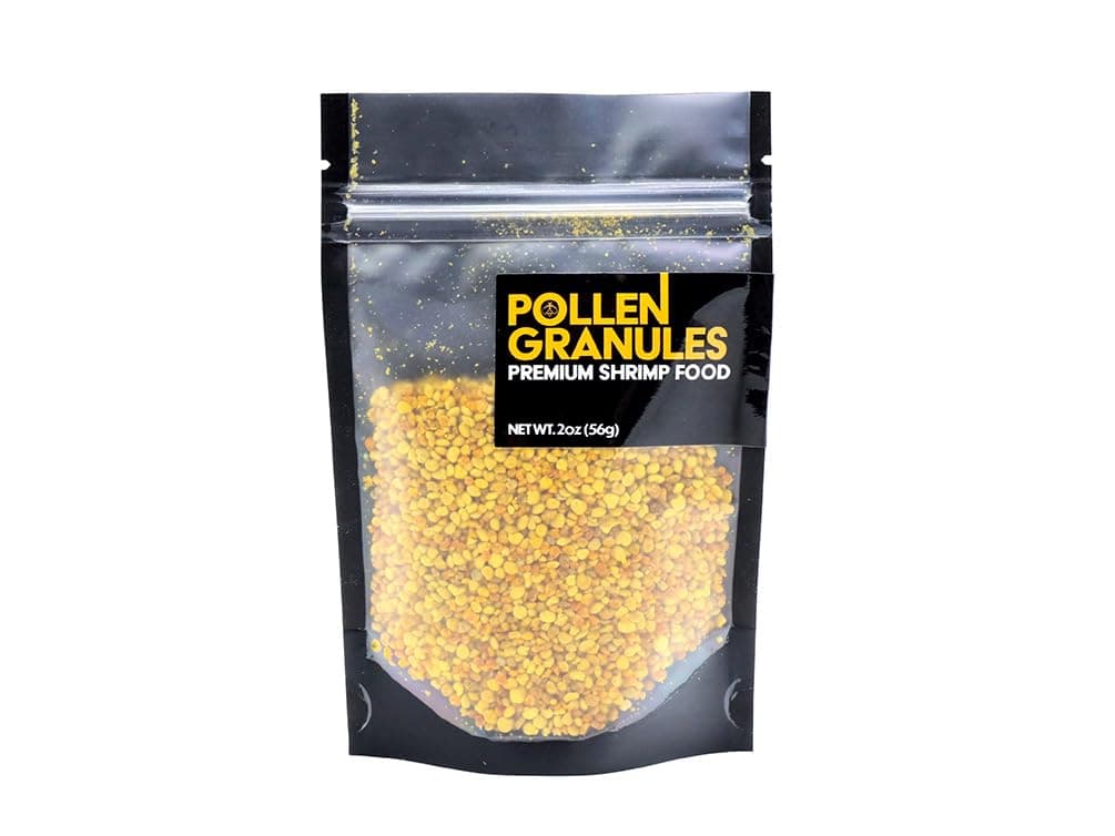 Aquatic Arts Bee Pollen Shrimp Food – 2oz Granules for Amano, Cherry, Neocaridina, and Other Freshwater Shrimp