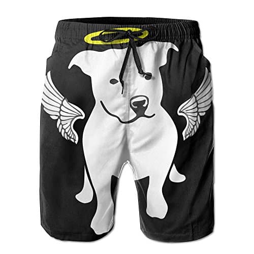 Pit Bull Terrier Dog Men's Quick Dry Summer Watersports Swim Shorts XL