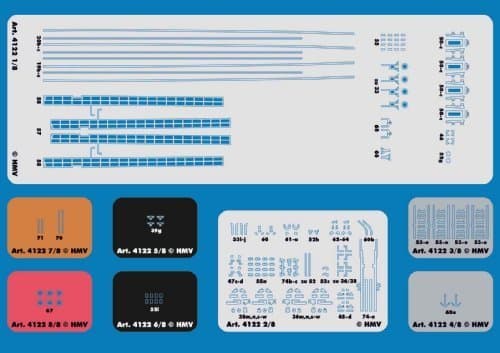 HMV 4122 Lasercut-Detailset for S-boat S7 - S13
