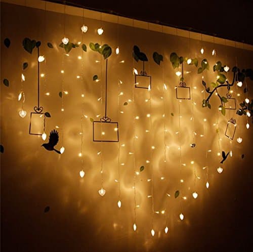 Led lights series of romantic love marriage chandeliers article 2 meters ice birthday wedding flash light curtain lights
