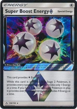 Pokémon Card: Super Boost Energy Prism Star 136/156 Holo Rare Sun & Moon: Ultra Prism Singles (1)