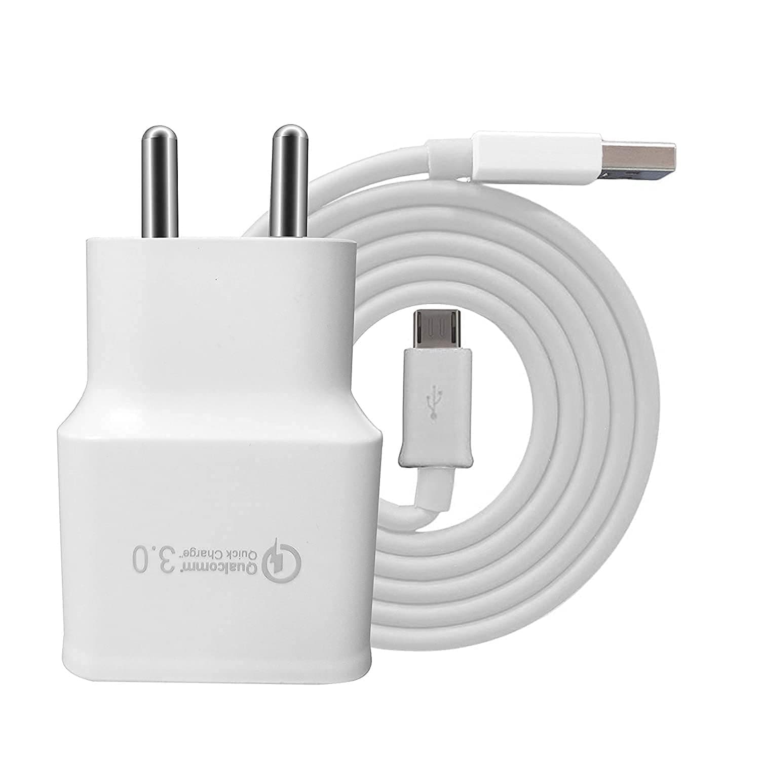 Charger for Sony Xperia Z5 Premium Dual Charger Original Mobile Wall Charger Fast Charging Qualcomm 3.0 Charger Hi Speed Rapid Fast Charger with 1.2m Micro Cable - (White, SMNG, 3.0, ST.I4)