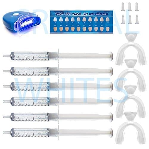 Crystal Whites X6 Platinum Teeth Whitening Kit with LED Lazer Light by CRYSTAL WHITES